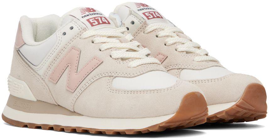 New Balance Taupe 574 Sneakers in Black | Lyst