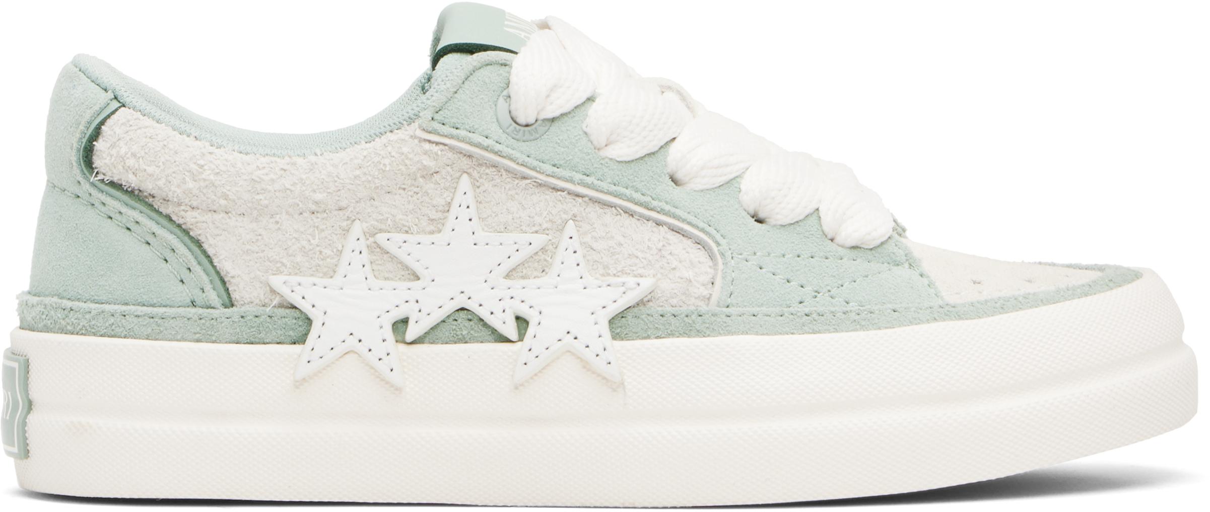 スニーカー AMIRI Woman Sneakers White AWFOSR1109 FROSTIE GREEN AMIRI Women's Classic Frosty Green Low Top Sneakers & Trainers