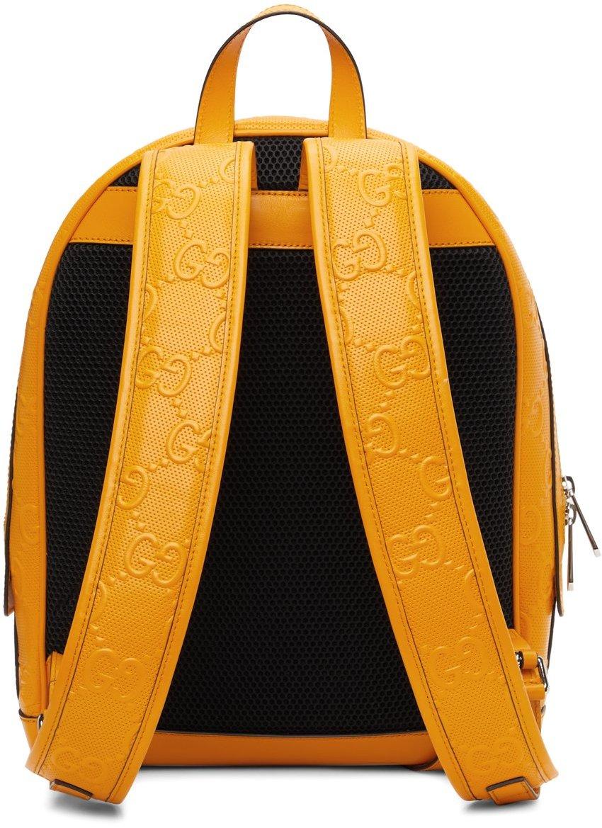 Gucci gg Embossed Backpack in Yellow for Men