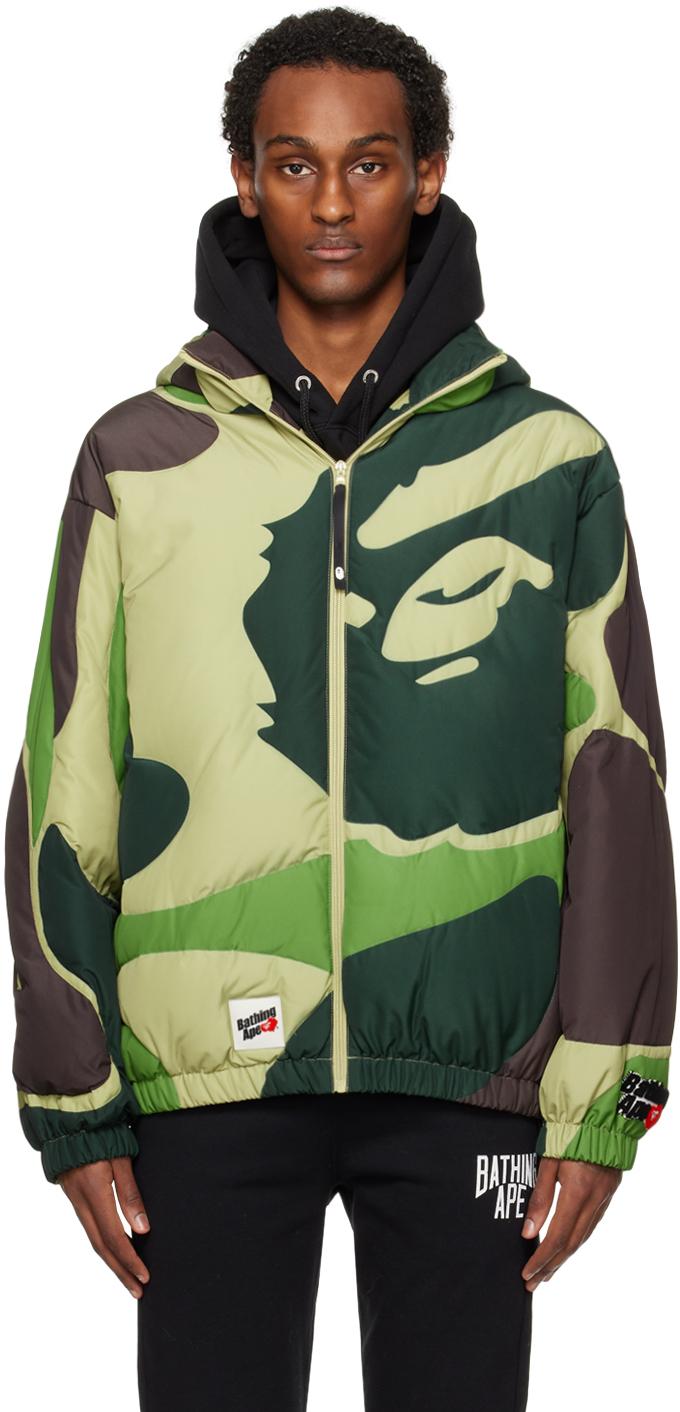 A Bathing Ape Mega Abc Camo Down Jacket in Green for Men Lyst Canada