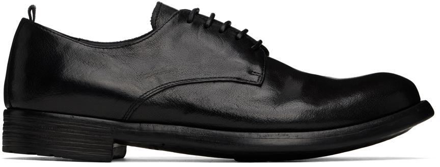 Officine Creative メンズ ブラック Hive 008 ダービー レースアップ