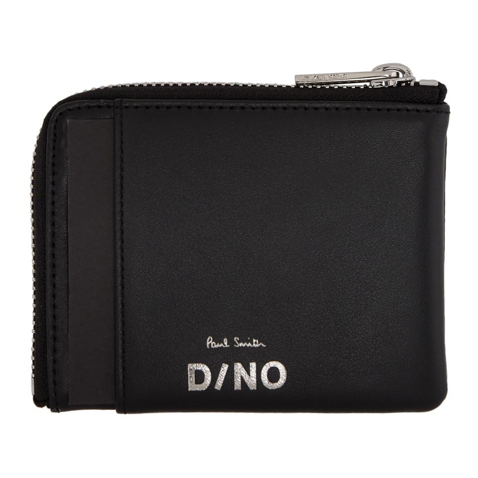 PS by Paul Smith Leather Black Dino Corner Zip Wallet for Men - Lyst