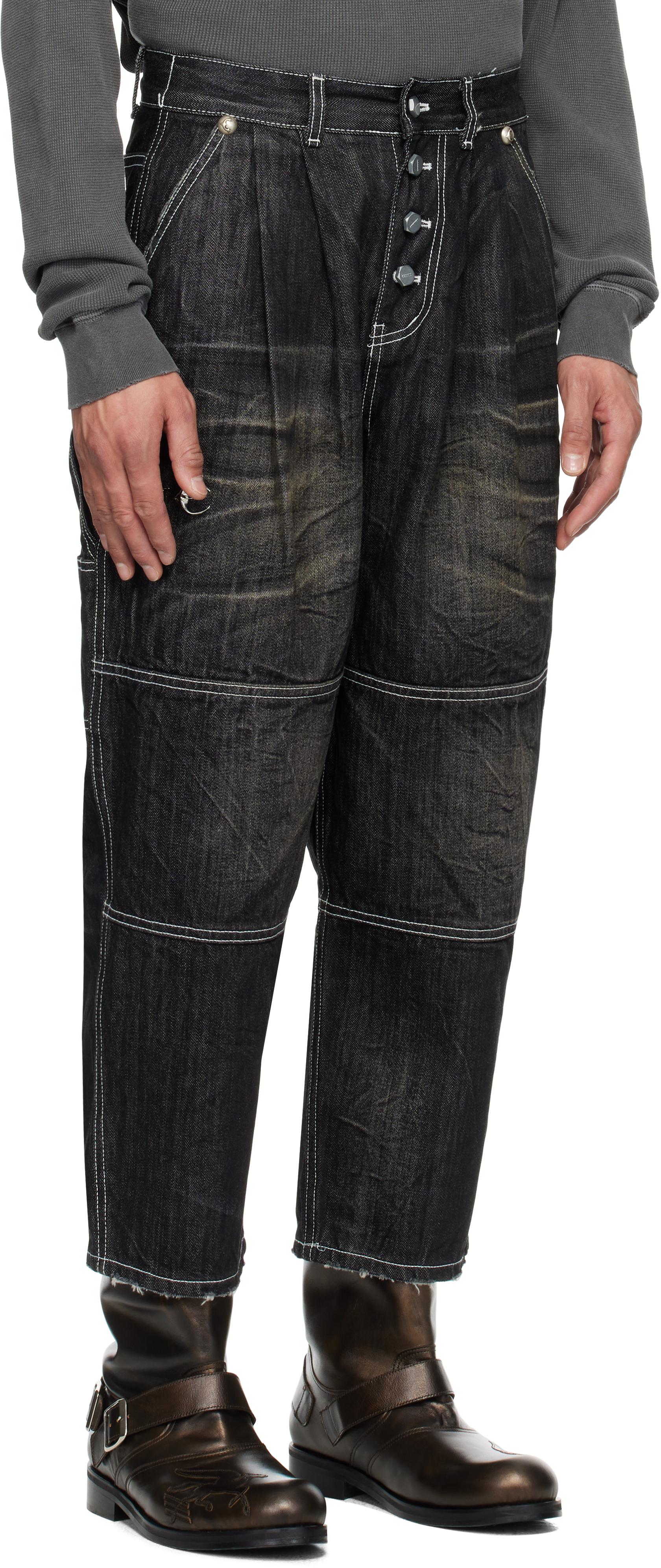 Dickies×Thugclub Double Knee Denim Pants THUG CLUB Dickies Edition Double Knee Jeans in Black for Men | Lyst