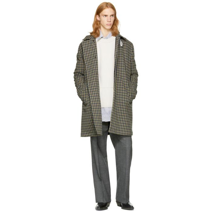 acne studios checked coat