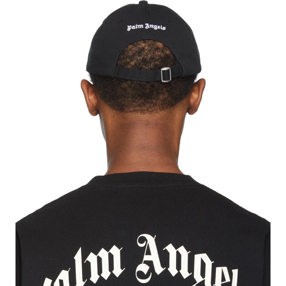palm angels cap black
