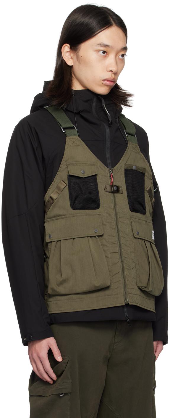 【最終値下げ】NANGA HINOC RIPSTOP FIELD VEST NANGA Khaki Hinoc Ripstop Field Vest in Black for Men | Lyst