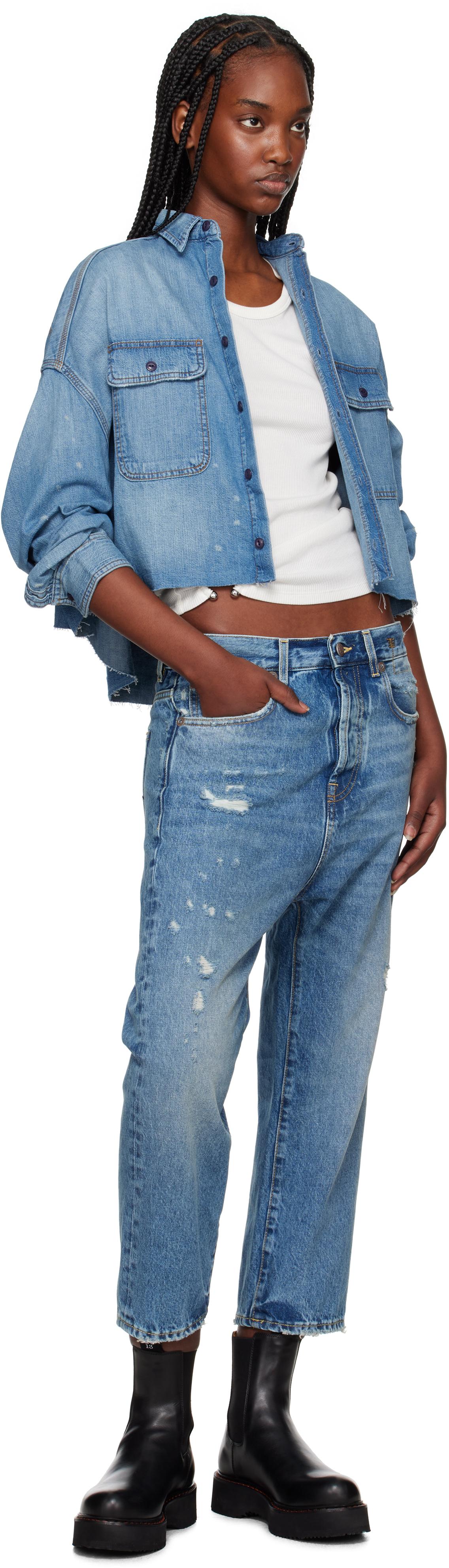 R13 oversized denim shirt