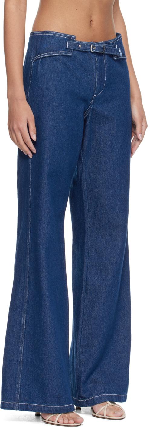 【関税込み】Gimaguas ブルー Luna ジーンズ Gimaguas: Blue Luna Jeans | SSENSE