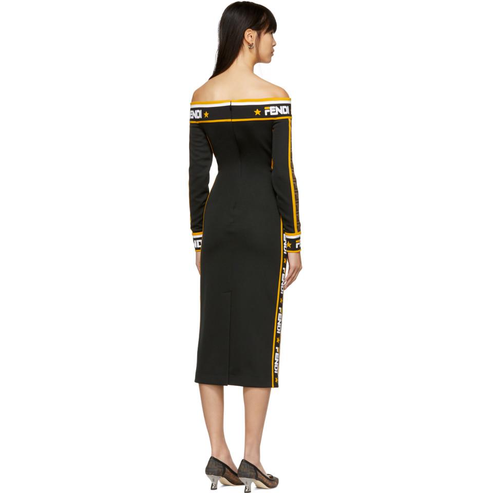 black fendi dress