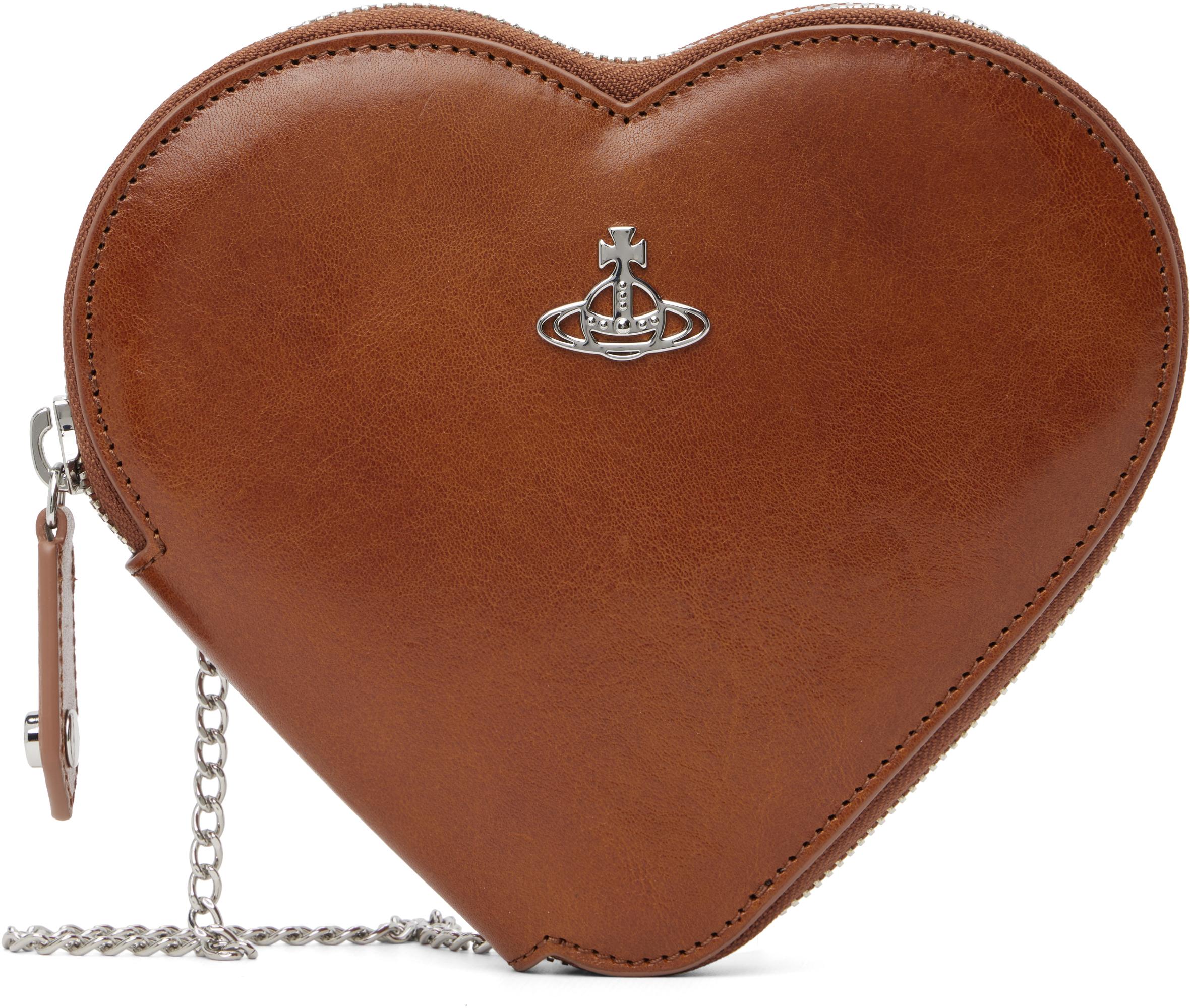 Vivienne Westwood ブラウン New Heart クロスボディバッグ ブラウン 