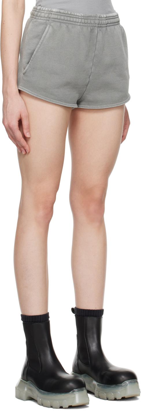 ENTIRE STUDIOS ruched jersey mini shorts - Purple
