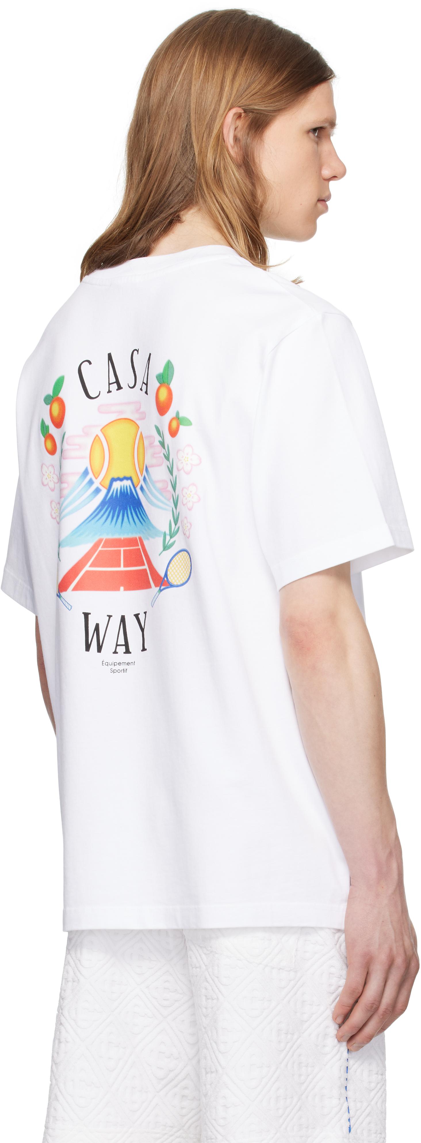 CASABLANCA 'Casa Way' Mountain T-Shirt in White for Men | Lyst
