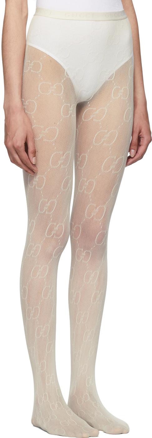 Gucci GG Monogram Open-Knit Tights - ShopStyle Hosiery