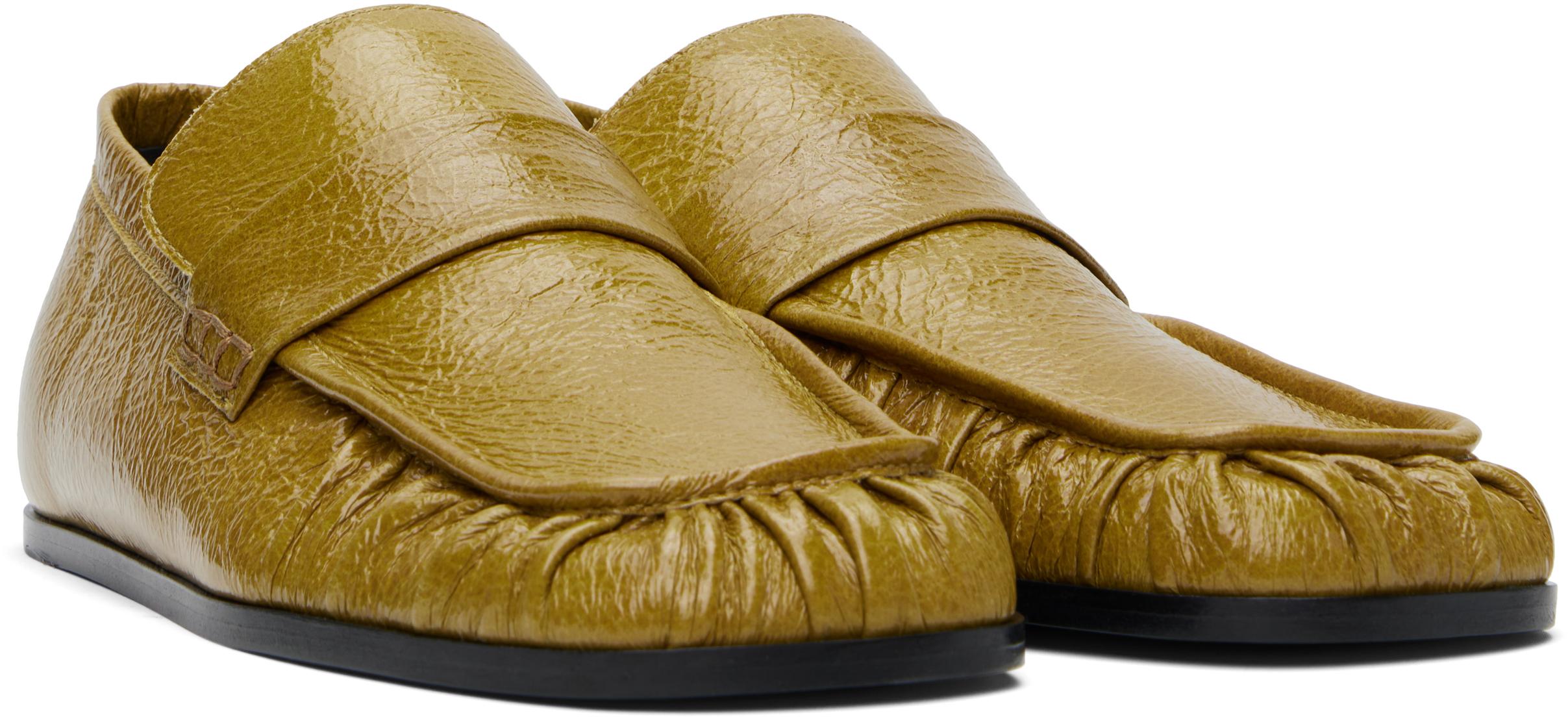 【関税込み】Jil Sander イエロー エナメルレザー ローファー Jil Sander イエロー エナメルレザー ローファー ブラック | Lyst