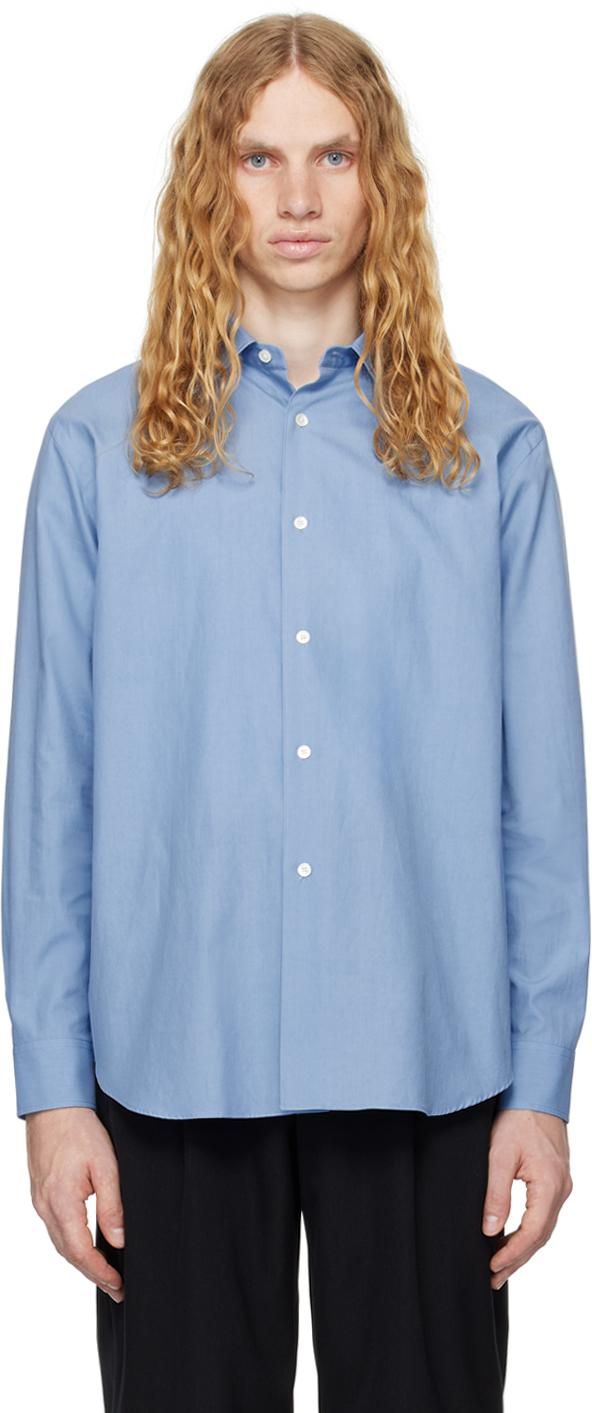 AURALEE WASHED FINX TWILL BIG SHIRT