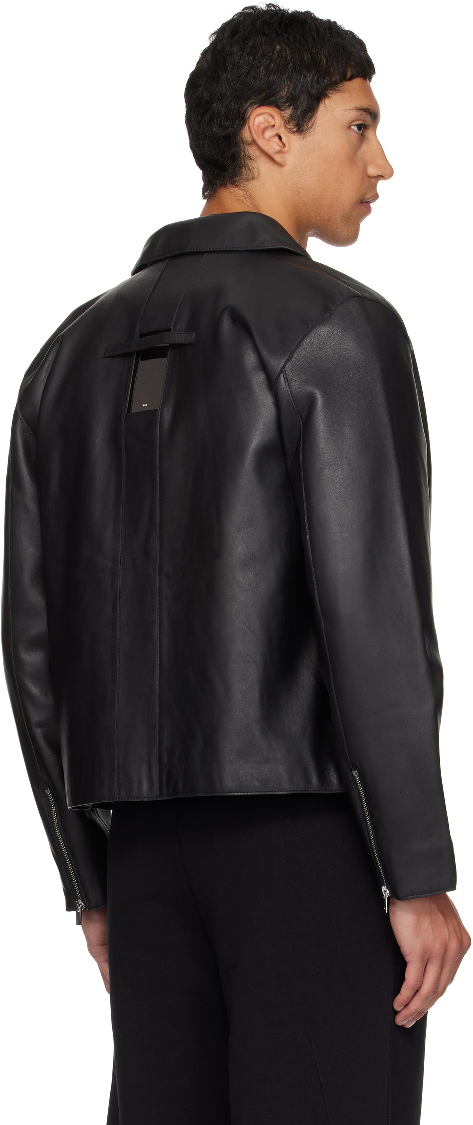 HELIOT EMIL Radiant Leather Jacket in Black for Men | Lyst