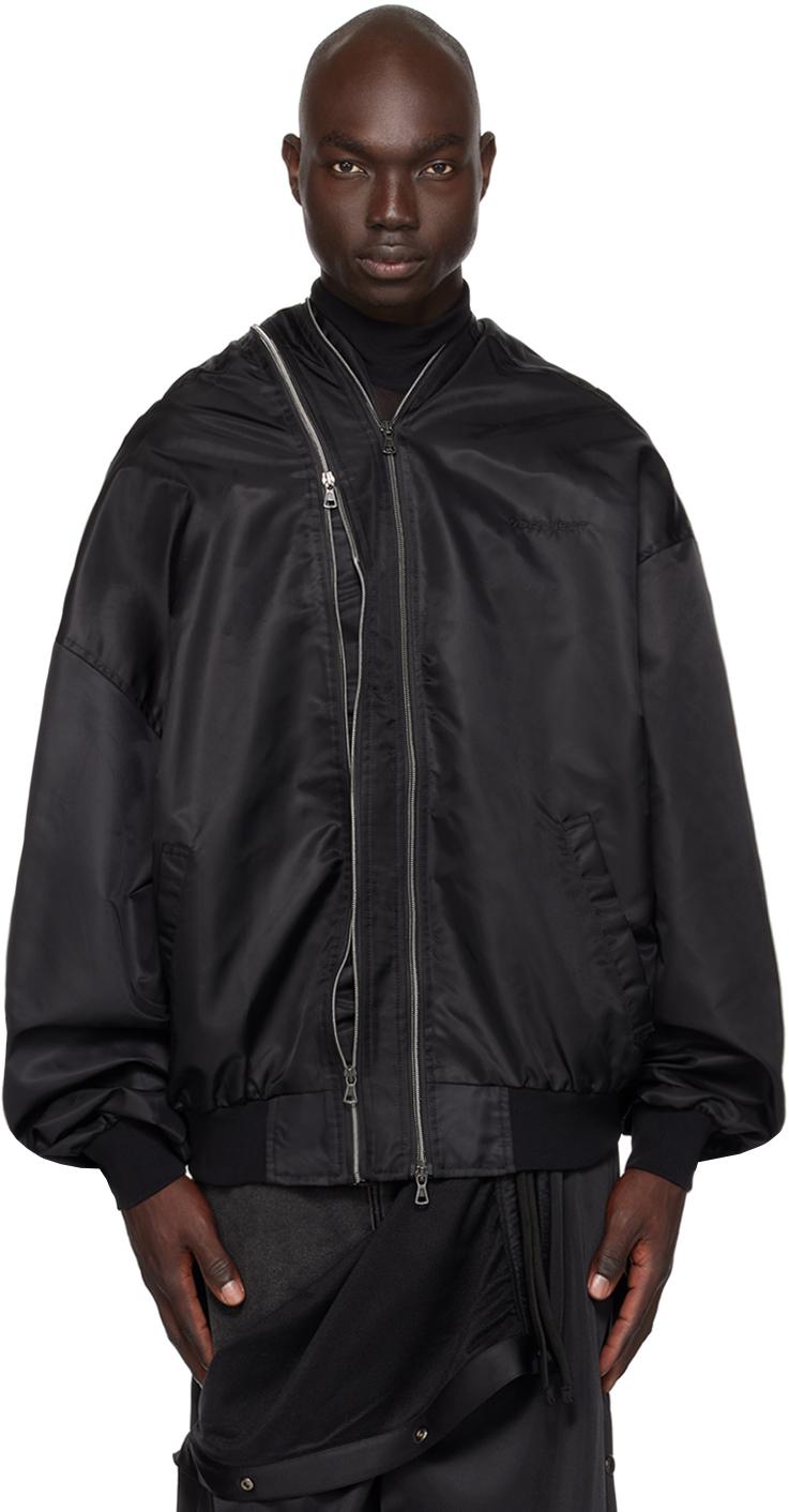Y. Project Double Zip Bomber Jacket in Black for Men | Lyst UK
