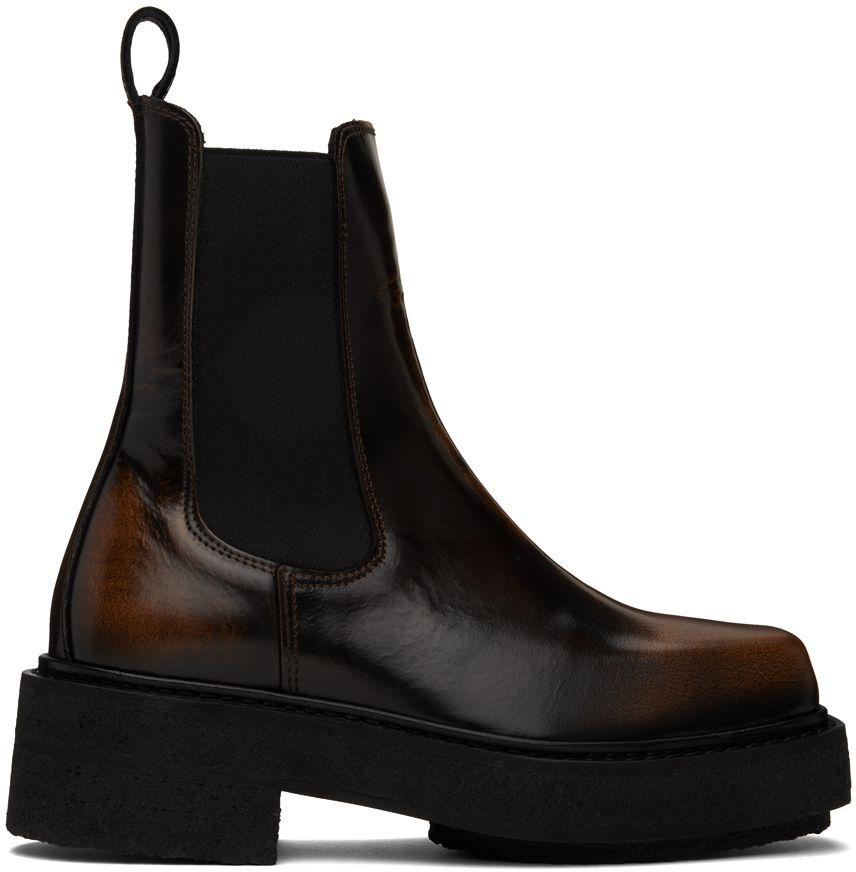 Eytys Ortega Boots Eytys Mens Boots Eytys Brown Ortega Ii Chelsea