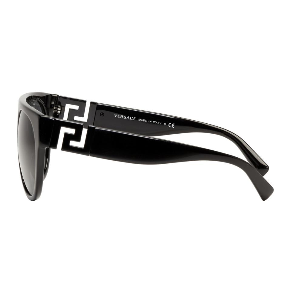 Versace Black Greca Rock Sunglasses for Men | Lyst