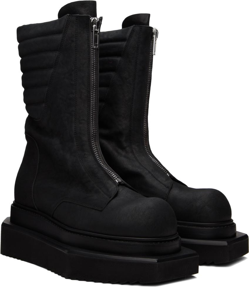 Rick Owens Cyclops Leather Boots in Black for Men | Lyst UK