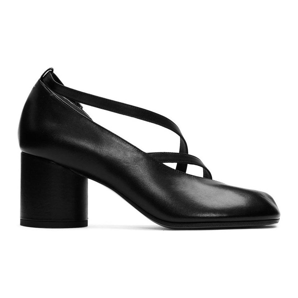 【MAISON MARGIELA】TABI TOE SANDAL Maison Margiela SSENSE Exclusive Black Exposed Toe Ankle