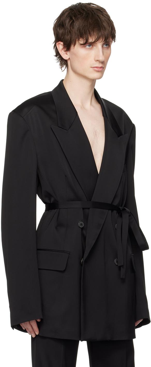 【Dries Van Noten】 テクスチャードブレザー ブラック 24013083_54046248_1000.jpg