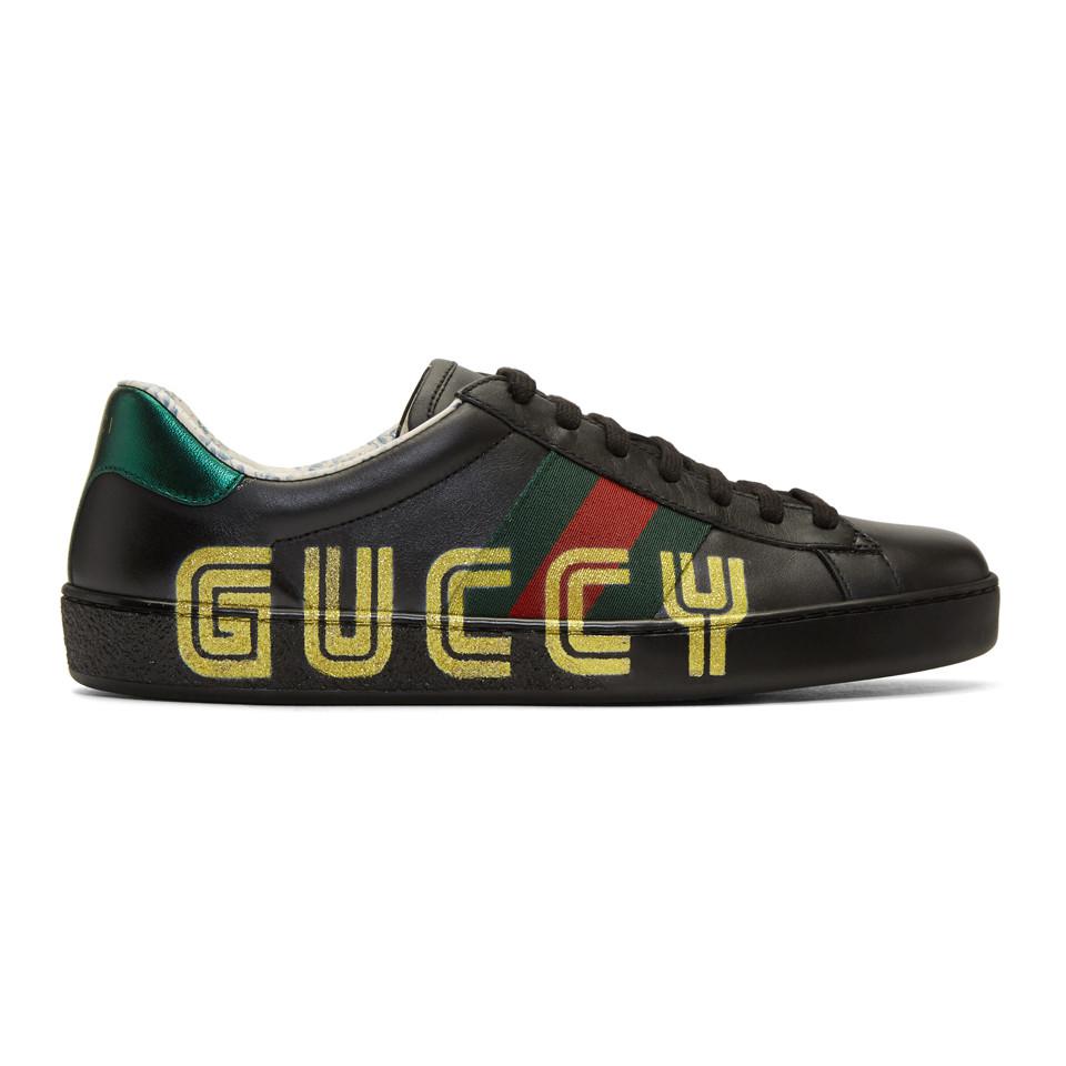 gucci ace web trainers