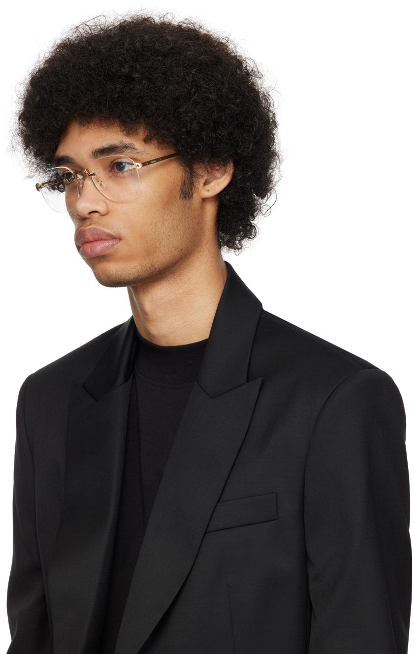 Gold Square Glasses