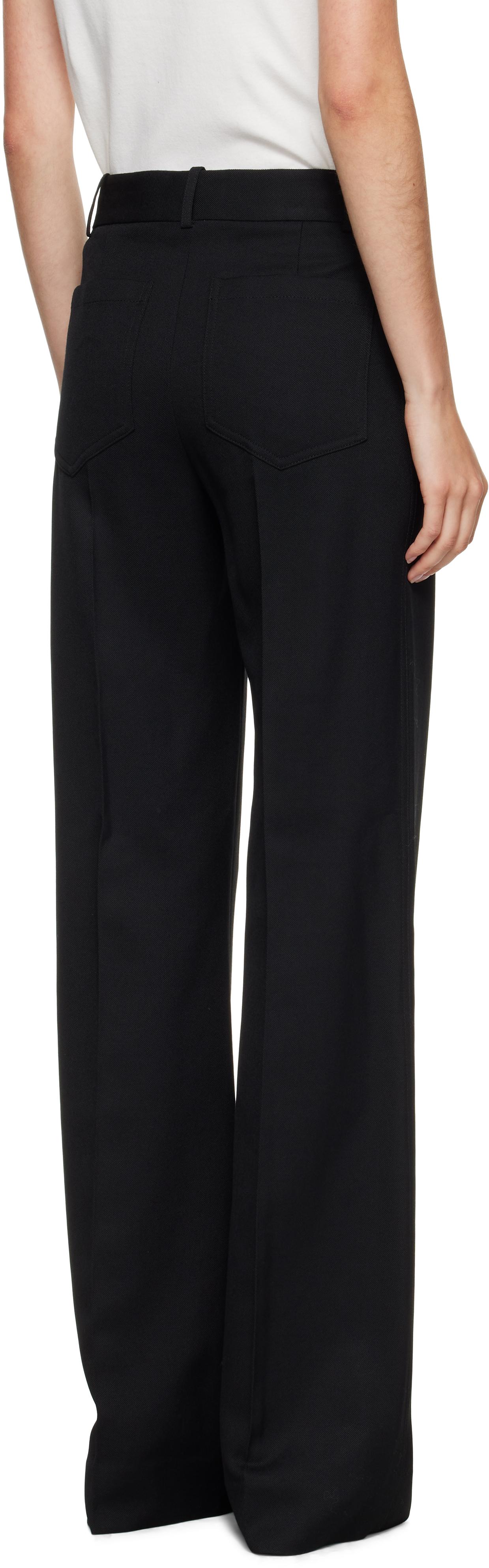 パンツ VICTORIA BECKHAM CROPPED BLACK TROUSERS IN WOOL BLEND VICTORIA BECKHAM Cropped crepe flared pants | NET-A-PORTER