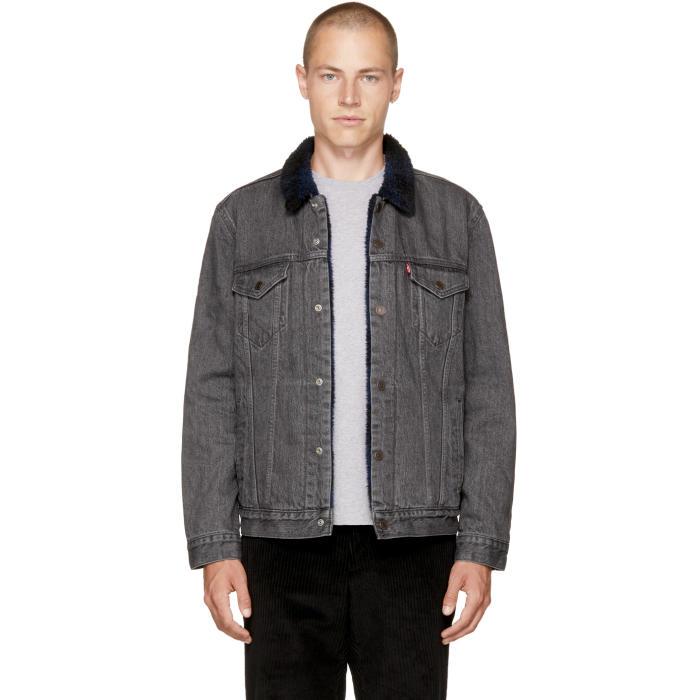 type 3 faux shearling trucker jacket