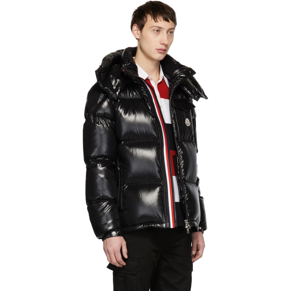 Moncler Synthetic Black Down Montbeliard Jacket for Men | Lyst
