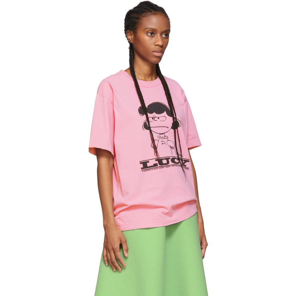 Marc Jacobs Cotton X Peanuts® The Lucy T-shirt in Pink - Lyst
