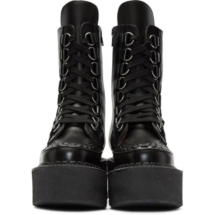 Junya Watanabe Black Platform Creeper Boots | Lyst