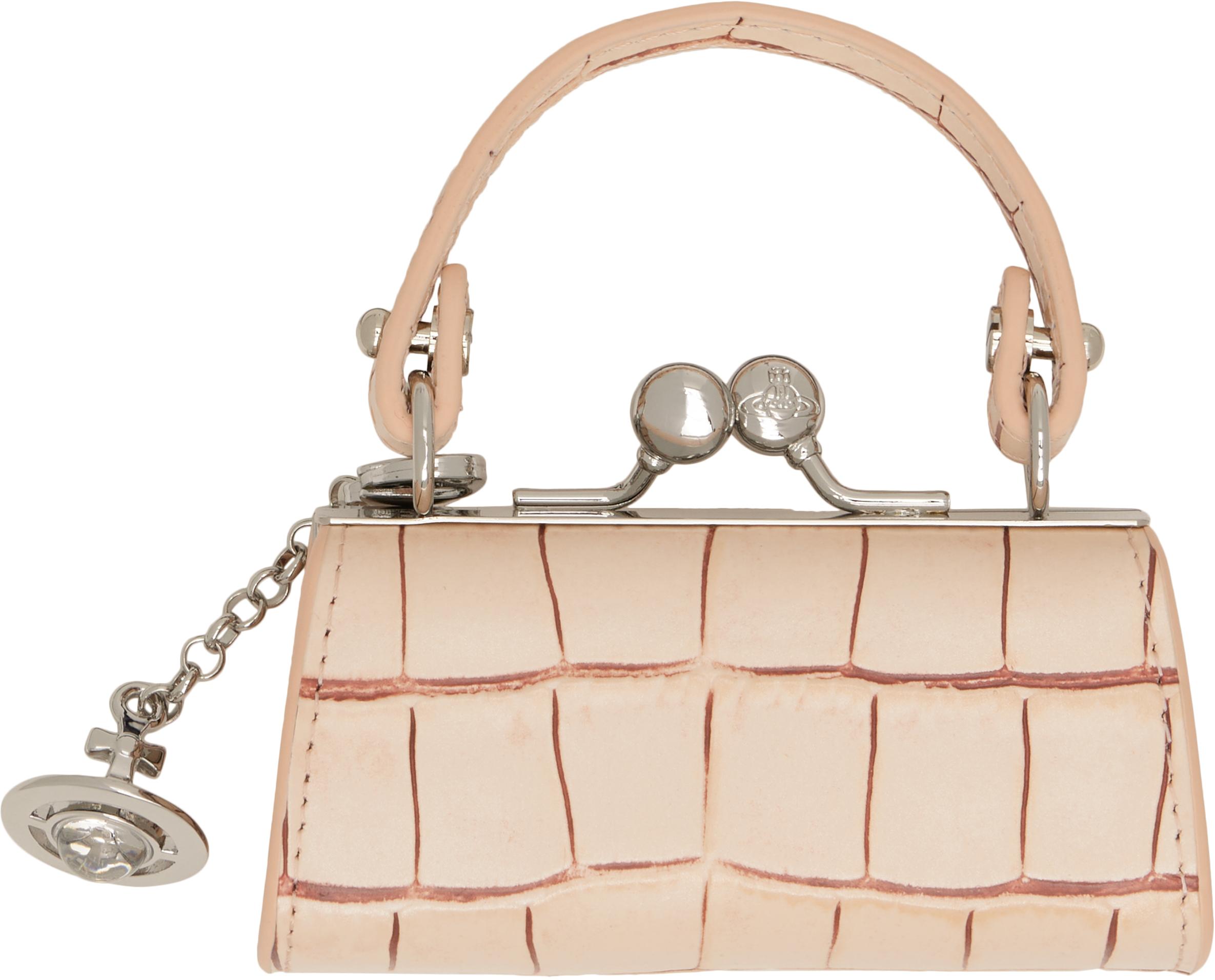 【関税込み】Vivienne Westwood ピンク Crocodile Doll バッグ Pink Crocodile Doll Bag by Vivienne Westwood on Sale