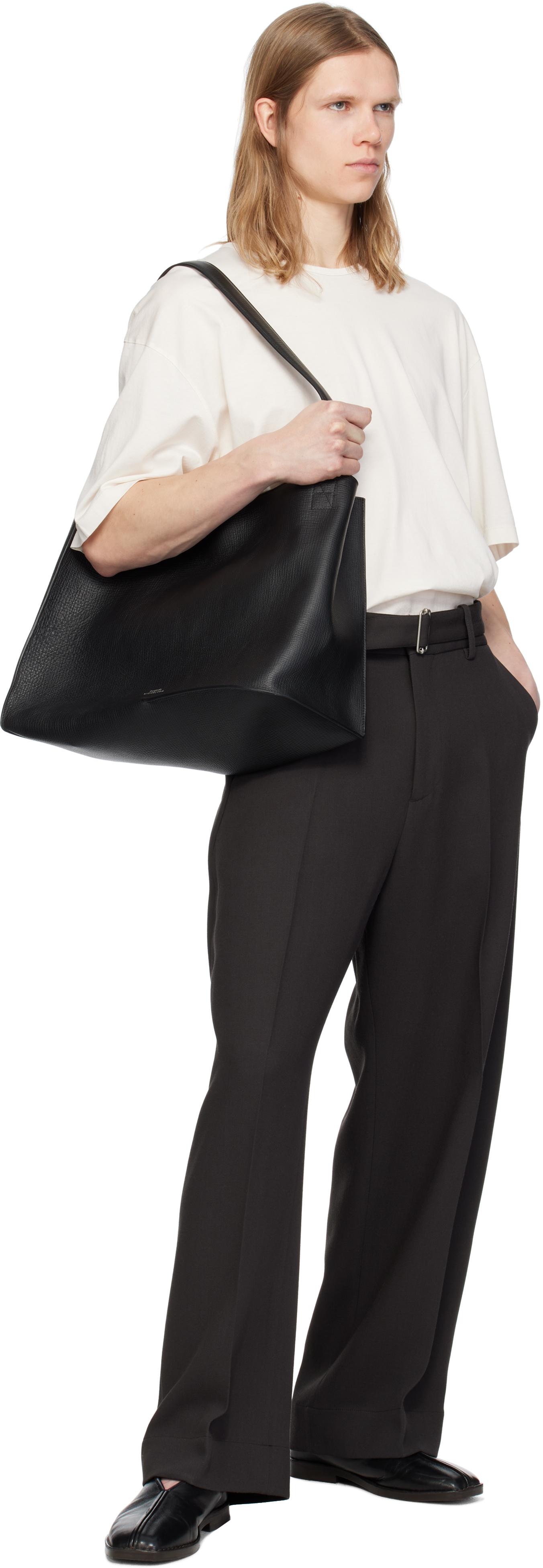Studio Nicholson Doublet Leather Tote in Black Lyst UK