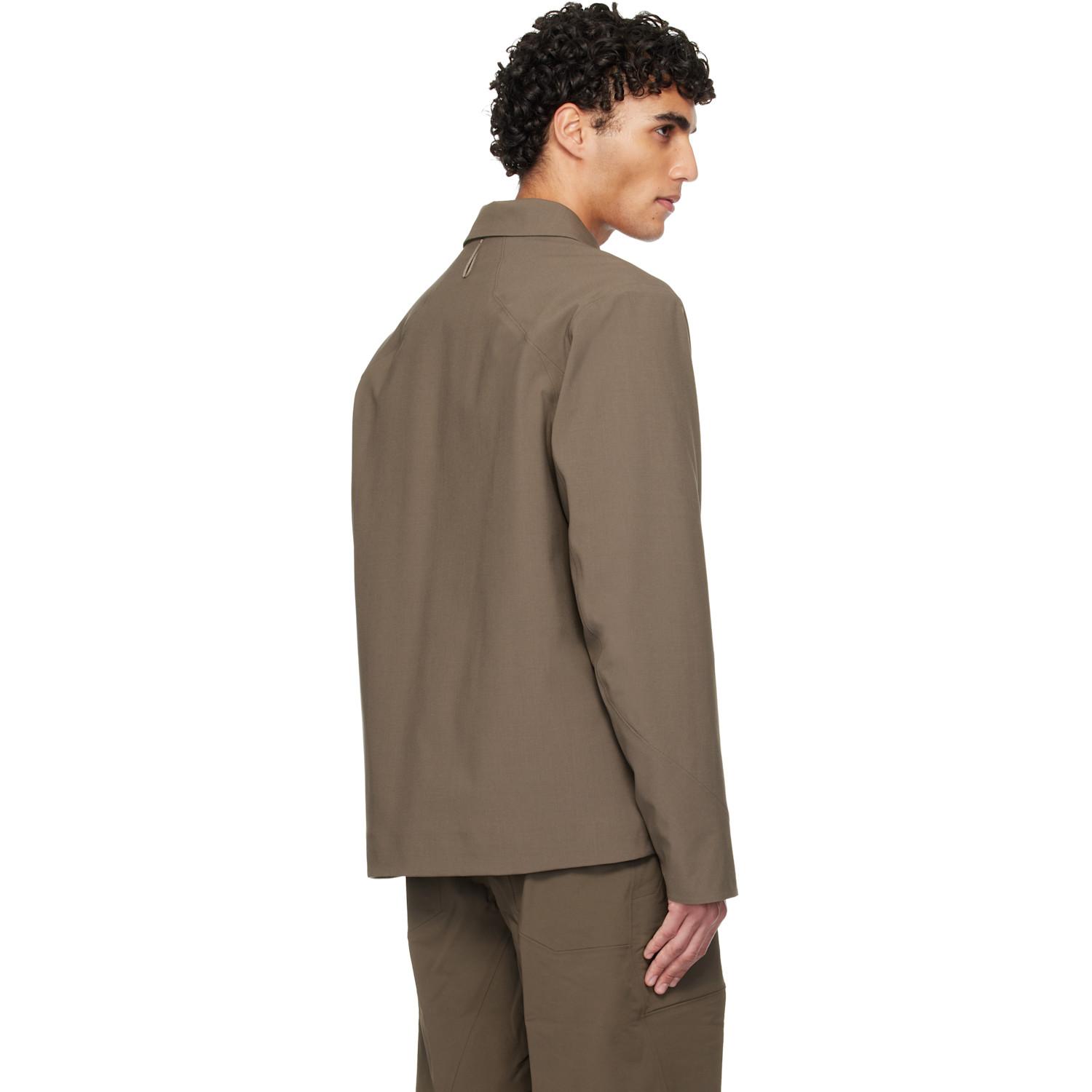 Veilance Taupe Lerus Insulated Tech Wool Jacket in Brown for Men 