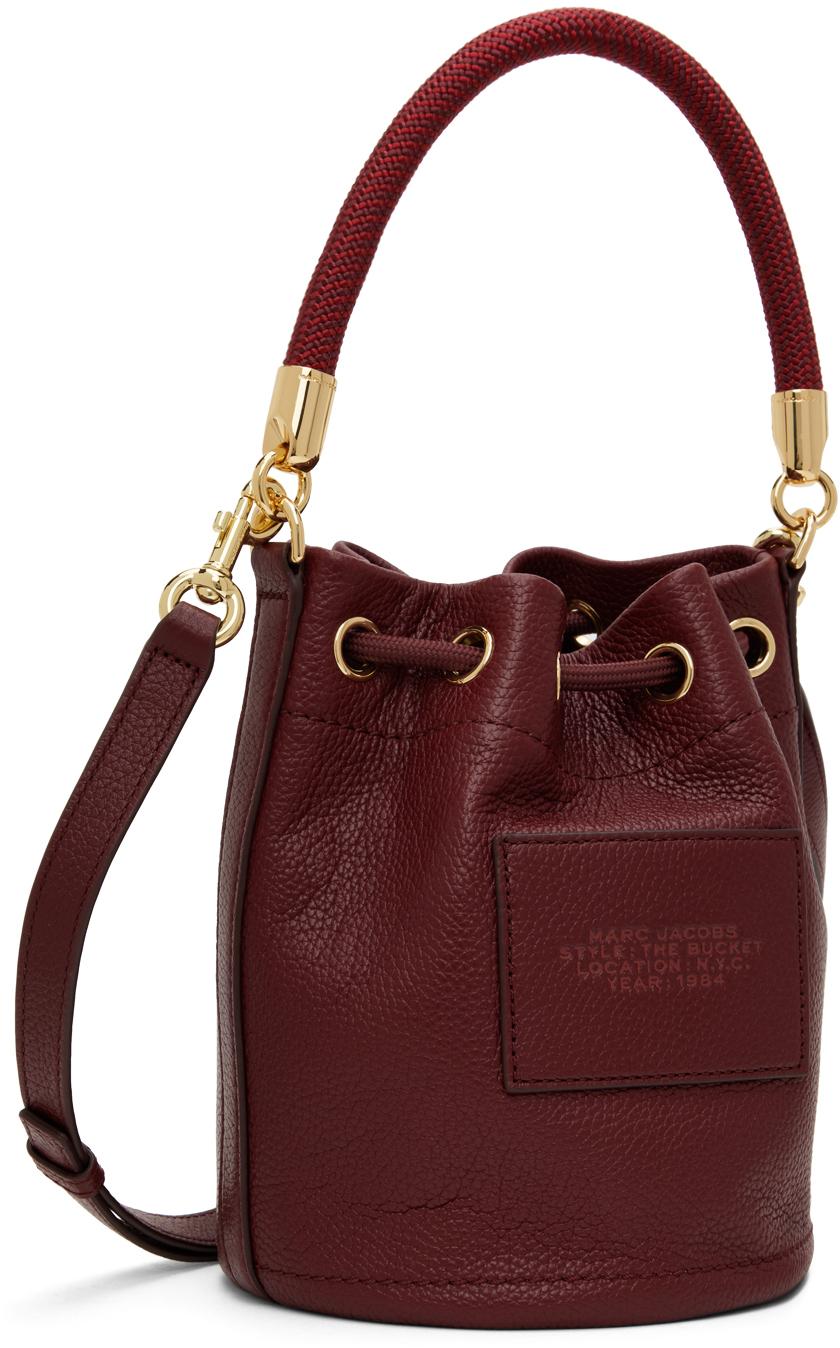 Marc Jacobs Bucket Bag Style Marc Jacobs Burgundy 'the Leather