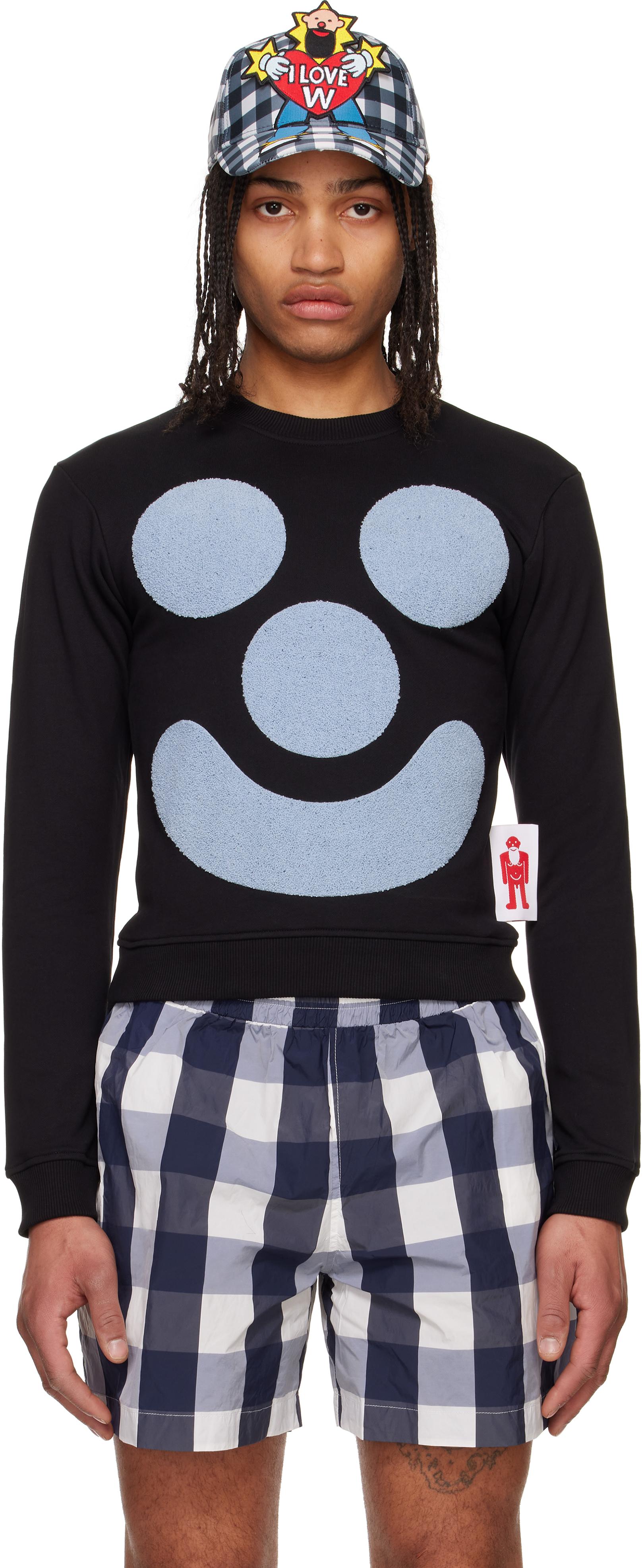 【関税込み】Walter Van Beirendonck ブラック Smile Tシャツ Black Smile T-shirt by Walter Van Beirendonck on Sale