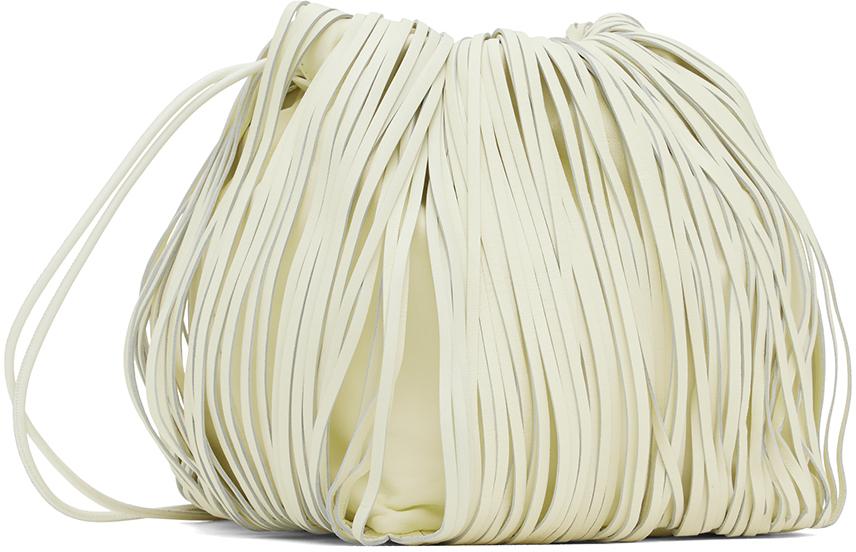トートバッグ Jil Sander Cream fur Dumpling bucket bag Jil Sander Dumpling bucket bag - White - Women