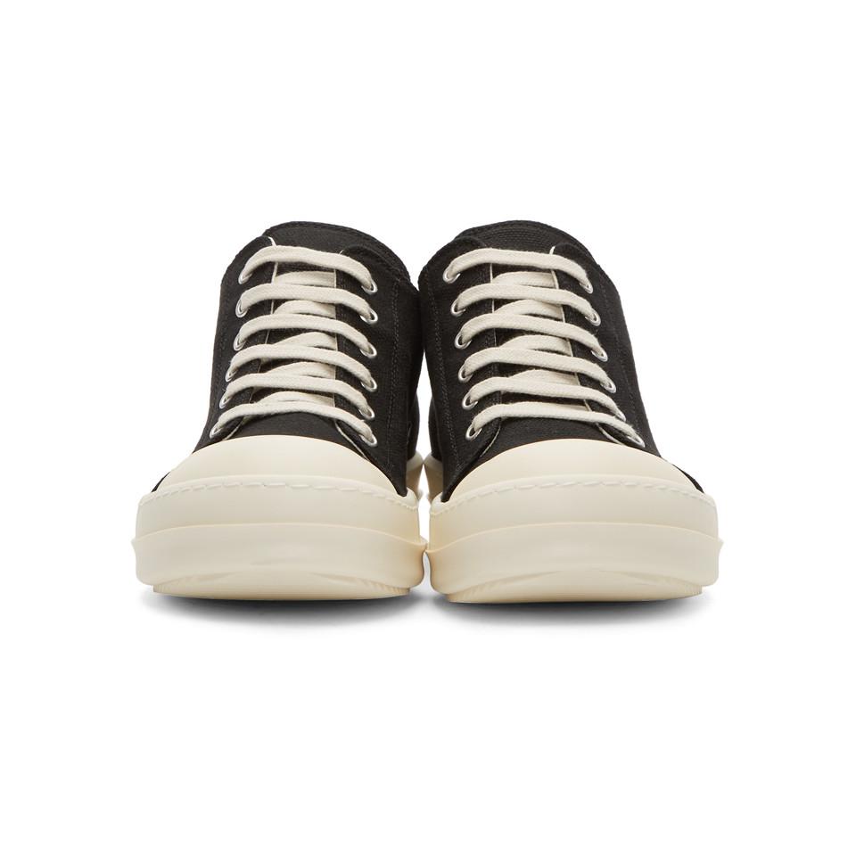 Mens Shoes Trainers Low-top trainers Rick Owens DRKSHDW Canvas Sneaks Low in Natural for Men 