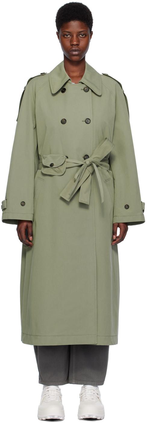 low classic ☆ trench coat LOW CLASSIC】CREAM DOUBLE COLLAR TRENCH