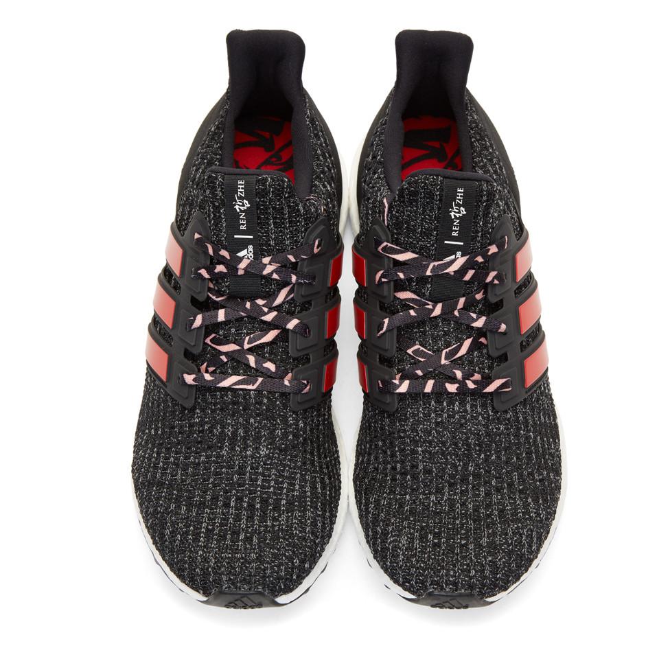adidas Originals Rubber Black And Red Ren Zhe Edition Ultraboost Sneakers  for Men - Lyst
