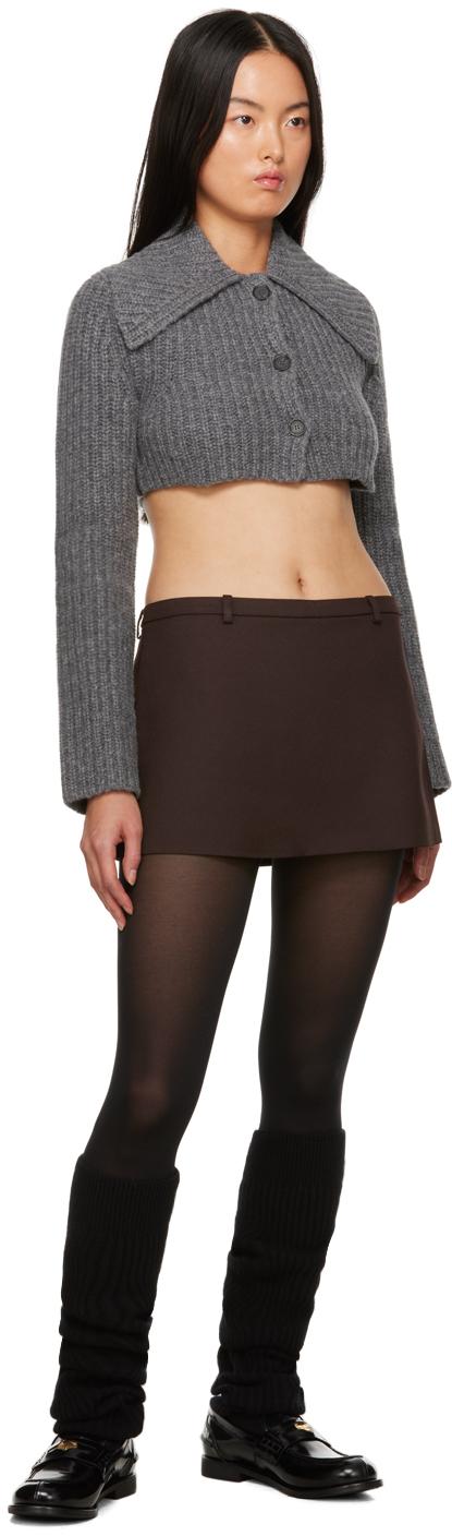 Sandy Liang Mulled Cardigan in Black | Lyst UK