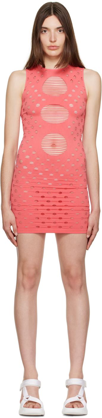Maisie Wilen レディース レッド パーフォレーション ミニドレス 