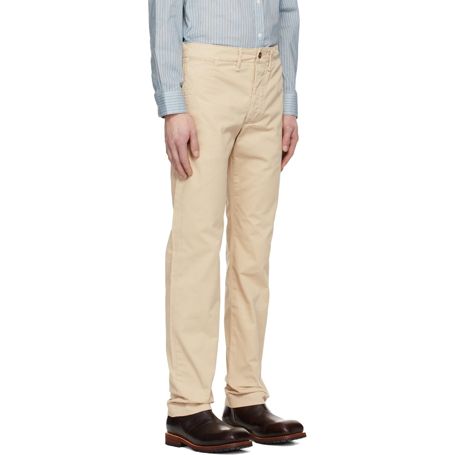 RRL Off- Chino Officer's Trousers in Natural for Men | Lyst Canada