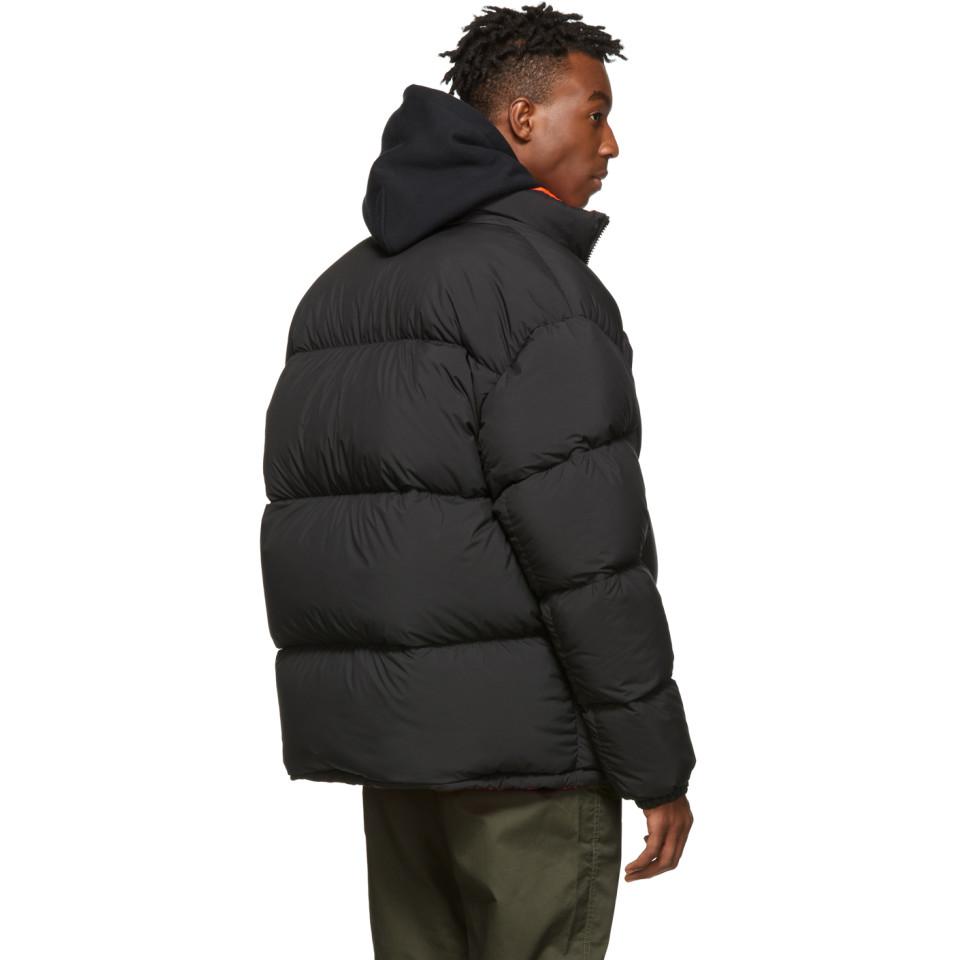 nike orange puffer coat