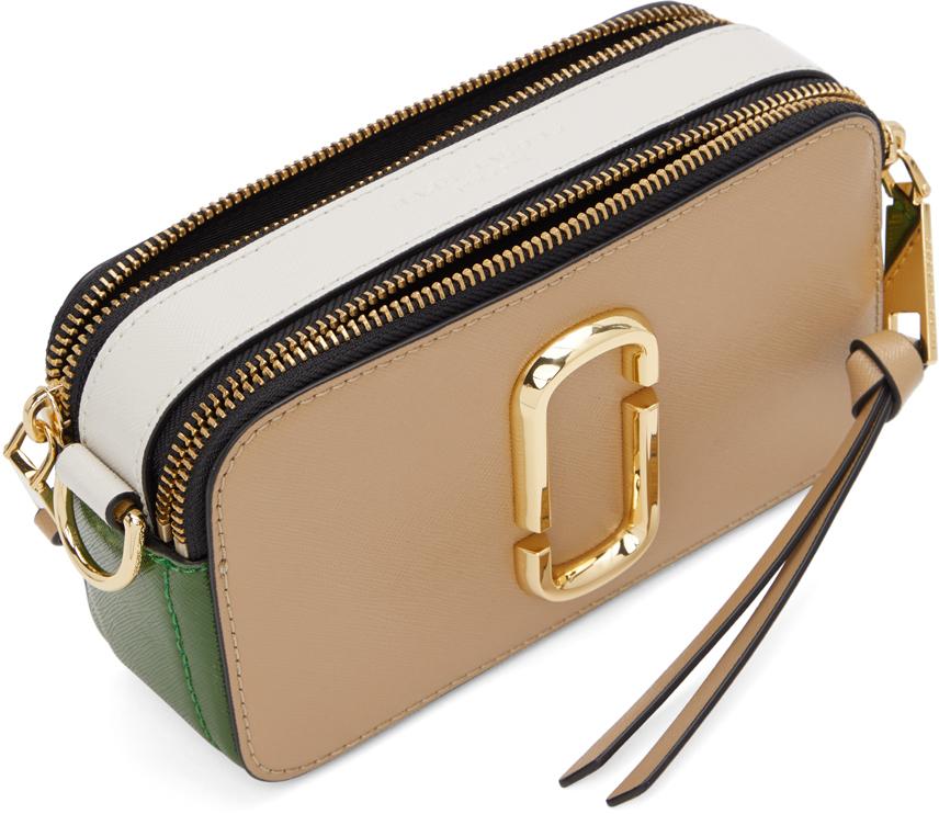 Snapshot leather crossbody bag Marc Jacobs Green in Leather - 26868264