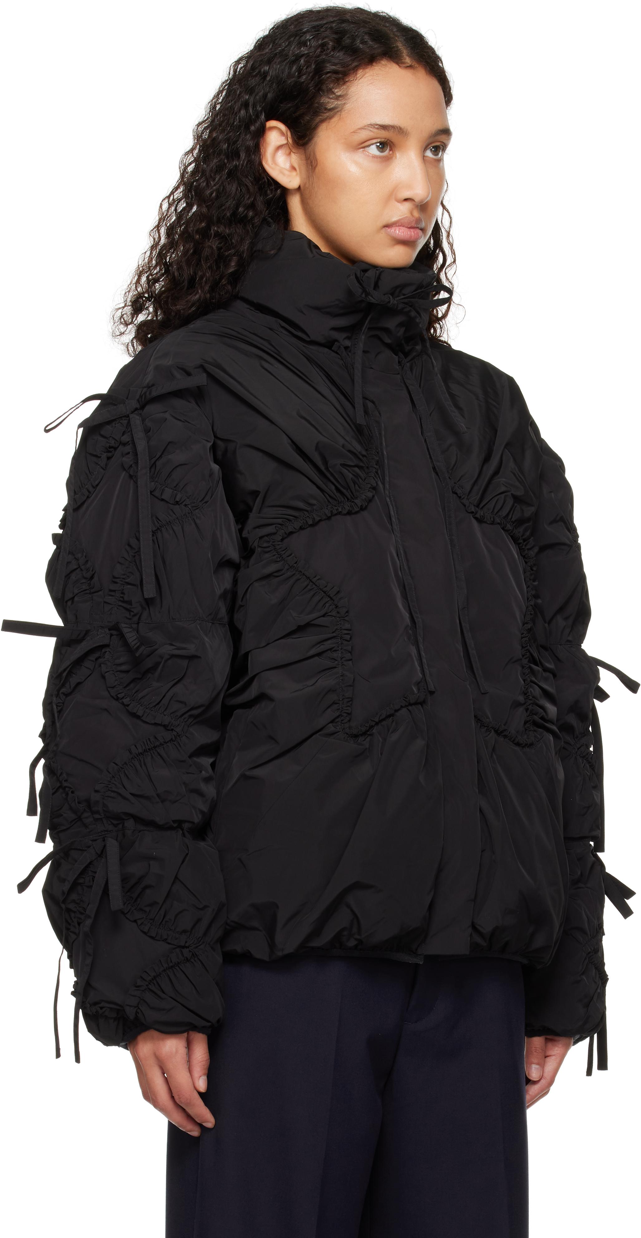 Sandy Liang Etoile Puffer Jacket in Black | Lyst UK