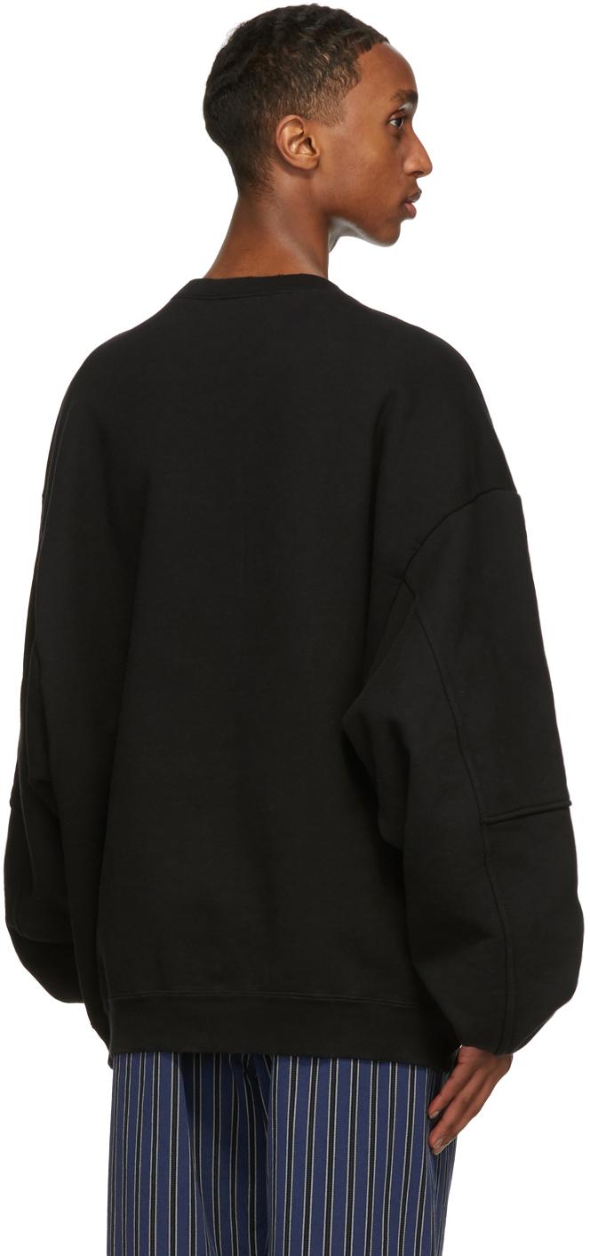 Balenciaga Men's Black Marathon Sport Sweatshirt
