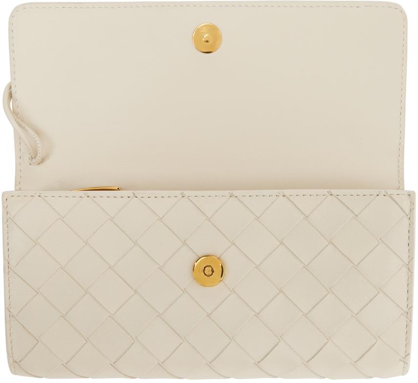 Bottega Veneta レディース ブラック オフホワイト ラージ Andiamo 